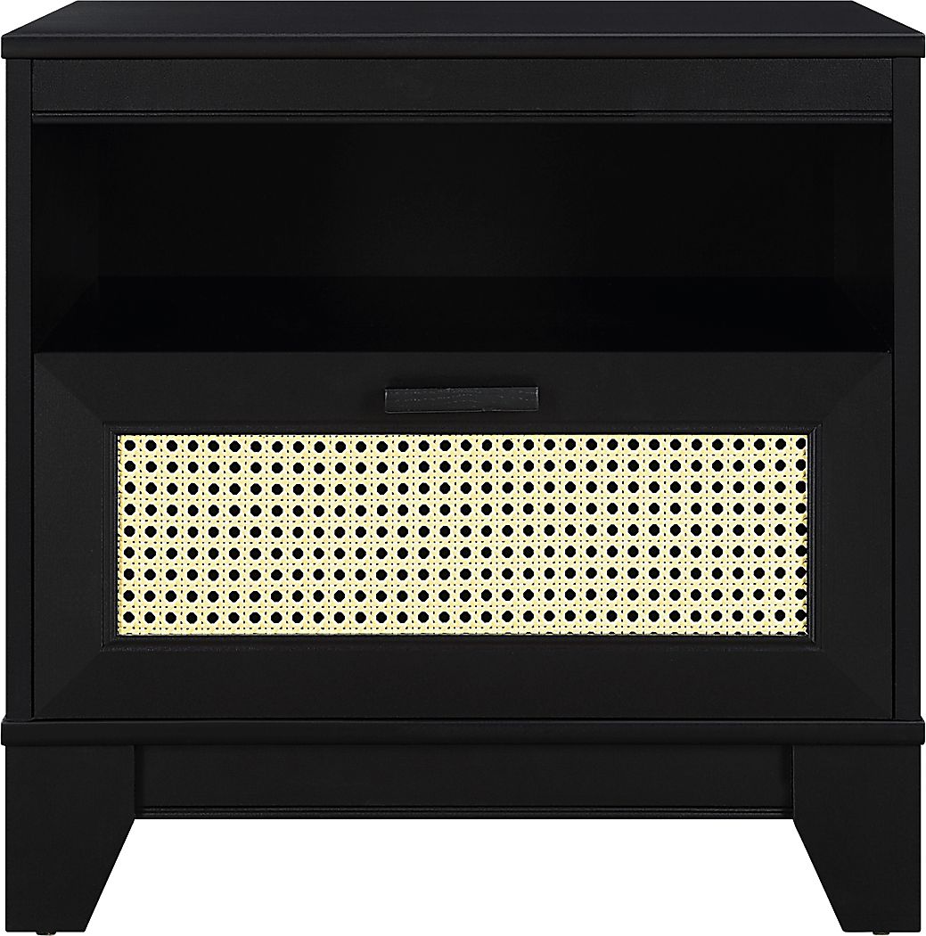 Gansons Black Nightstand