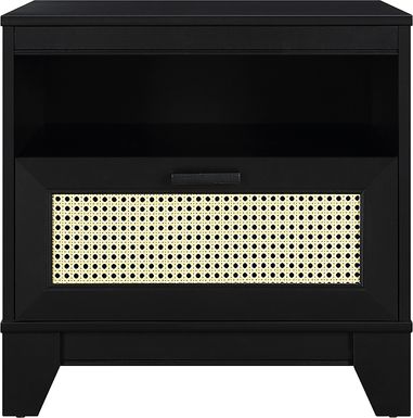 Gansons Black Nightstand