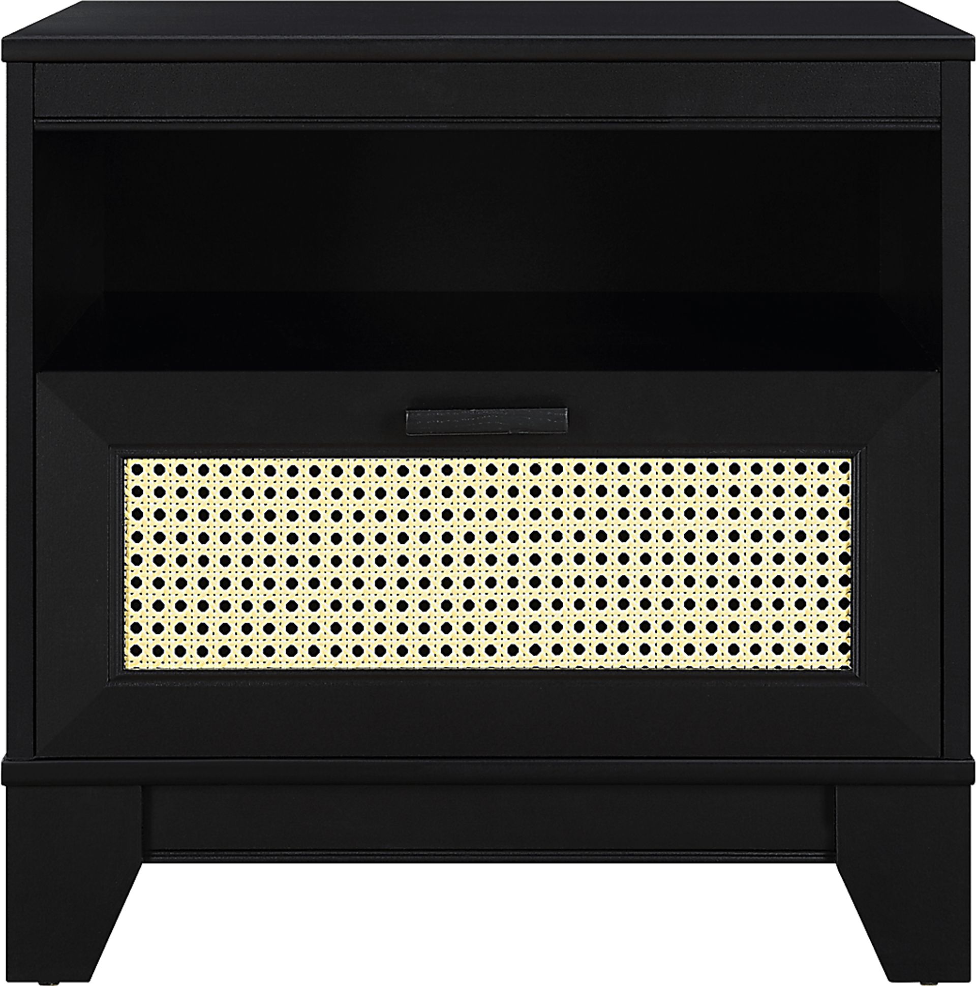Gansons Black Nightstand - Image 1