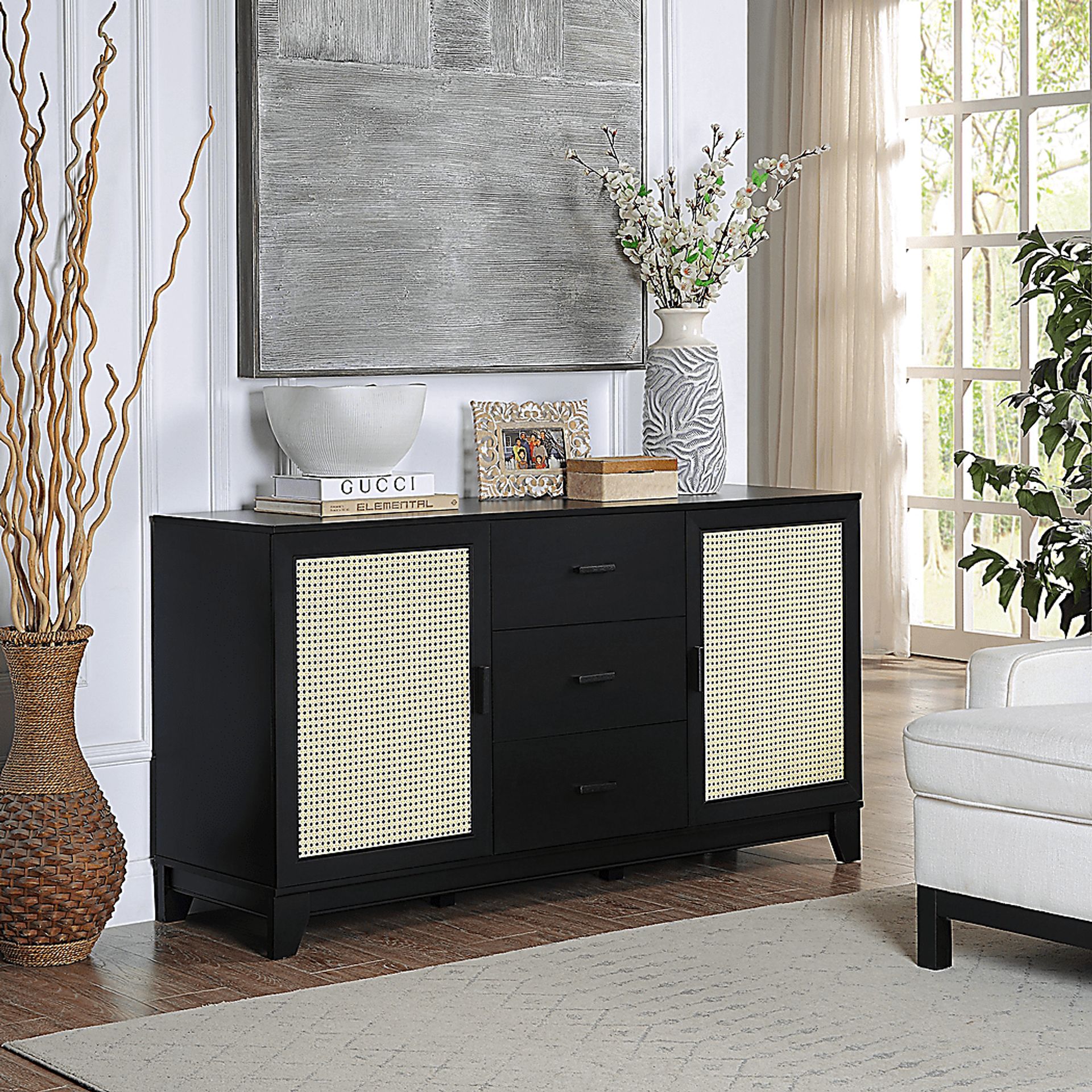 Gansons Black Sideboard - Image 2