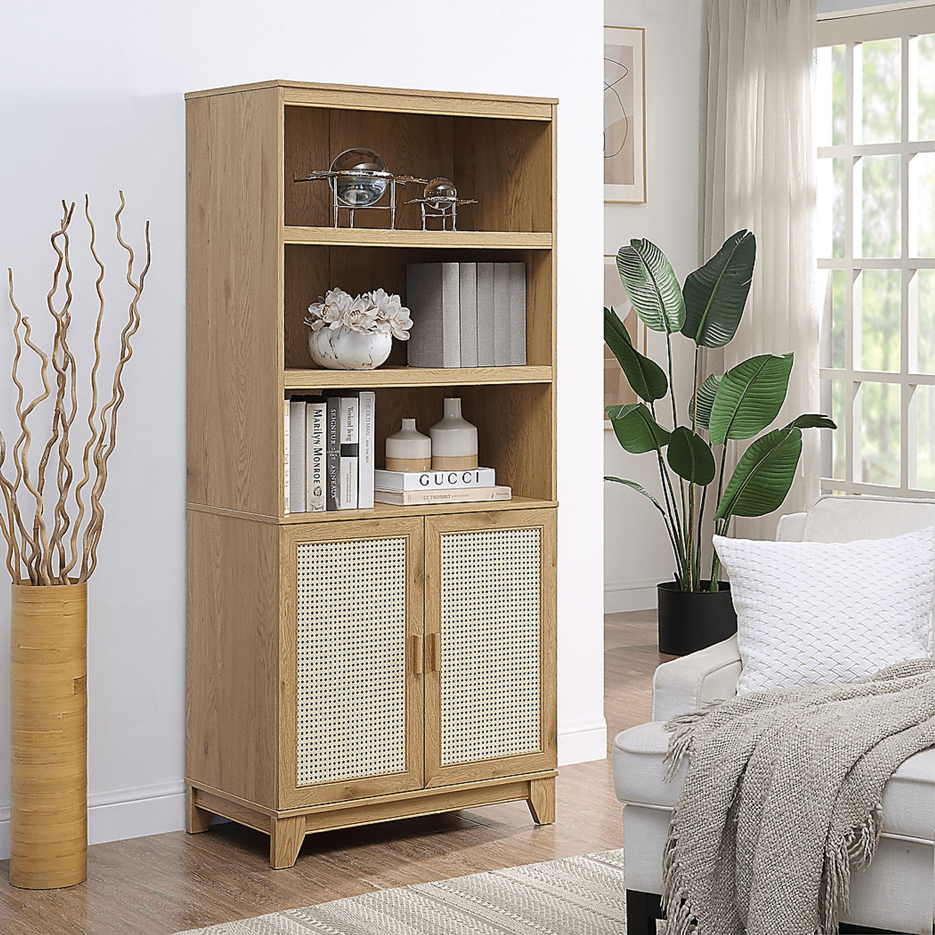 Gansons Natural Bookcase - Image 2