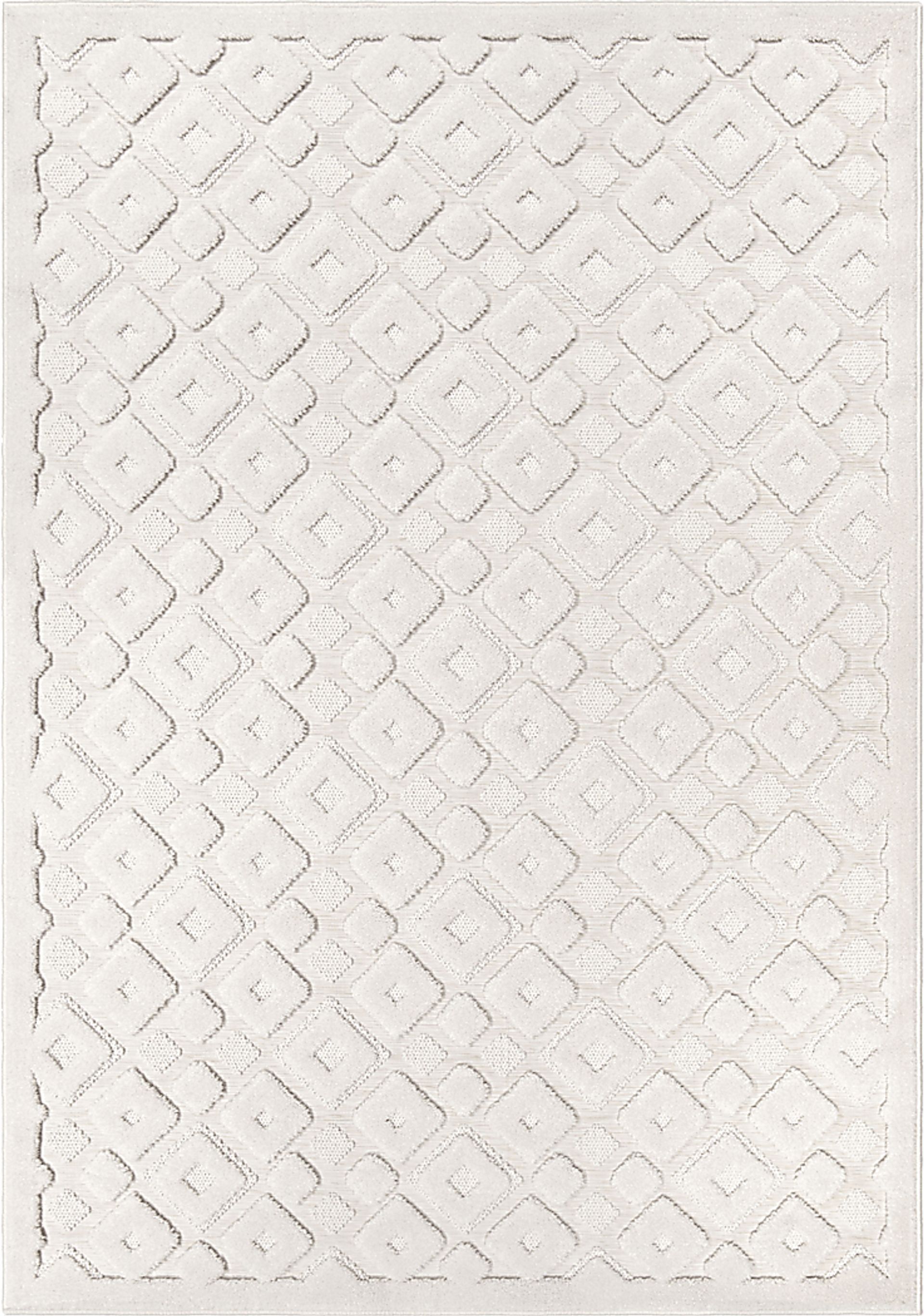 Gapland White 5'3 x 7'6 Rug - Image 1