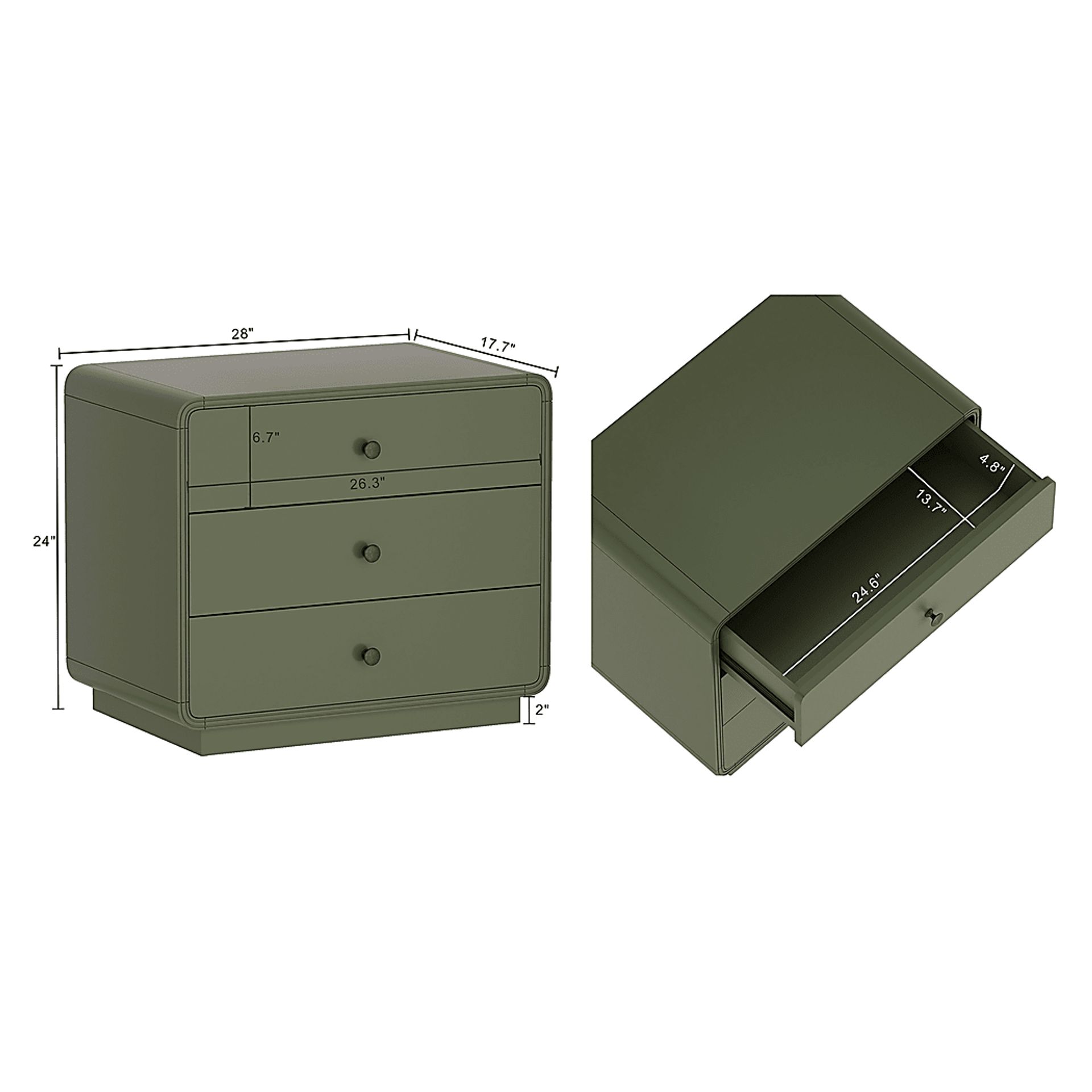 Gapru Green Nightstand - Image 6