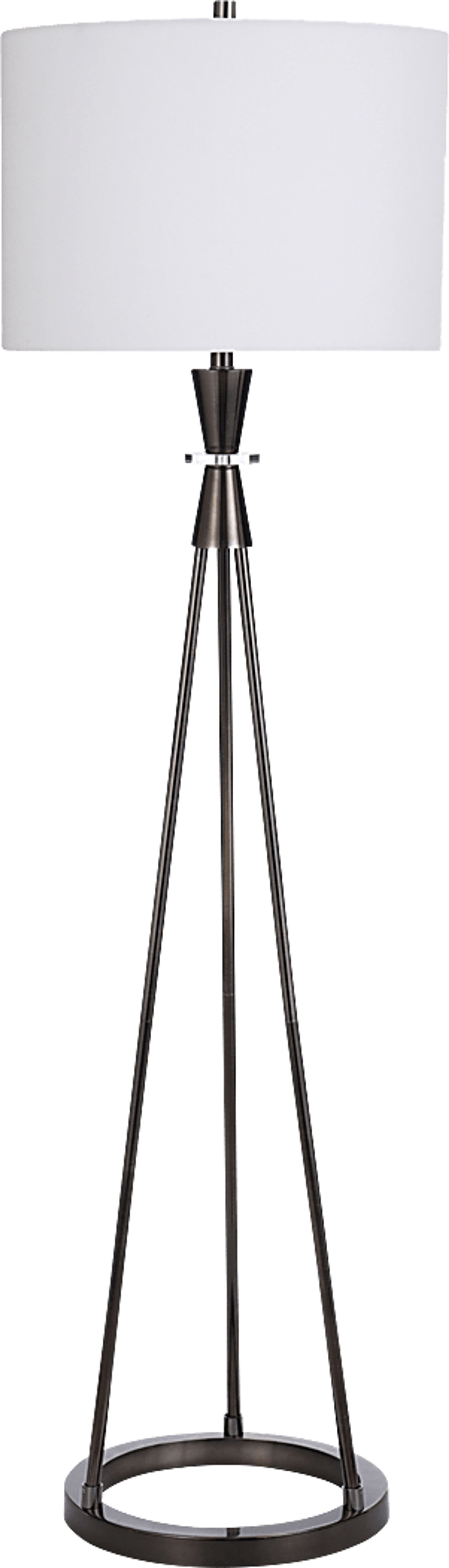 Gara Edge Black Floor Lamp - Image 1