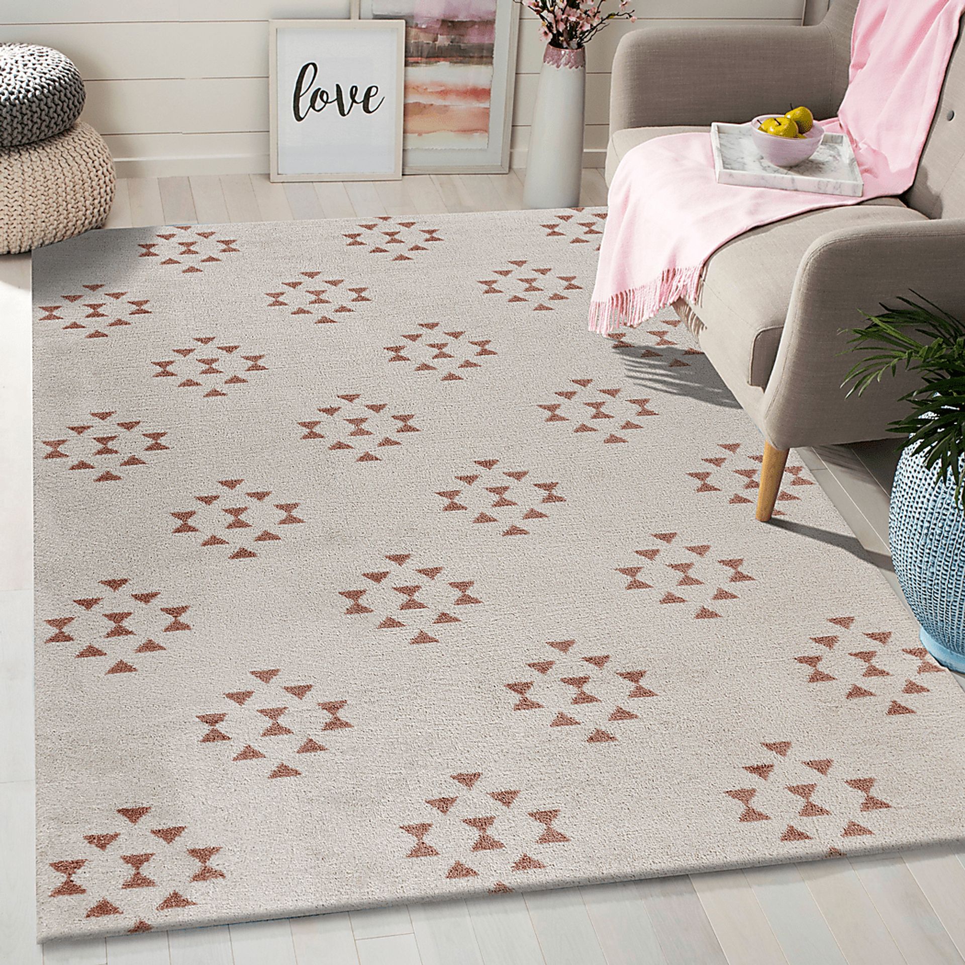 Avenlyn Blue 7'9 x 9'9 Rug Gardela Ivory 5'2 x 7'2 Rug - Image 2