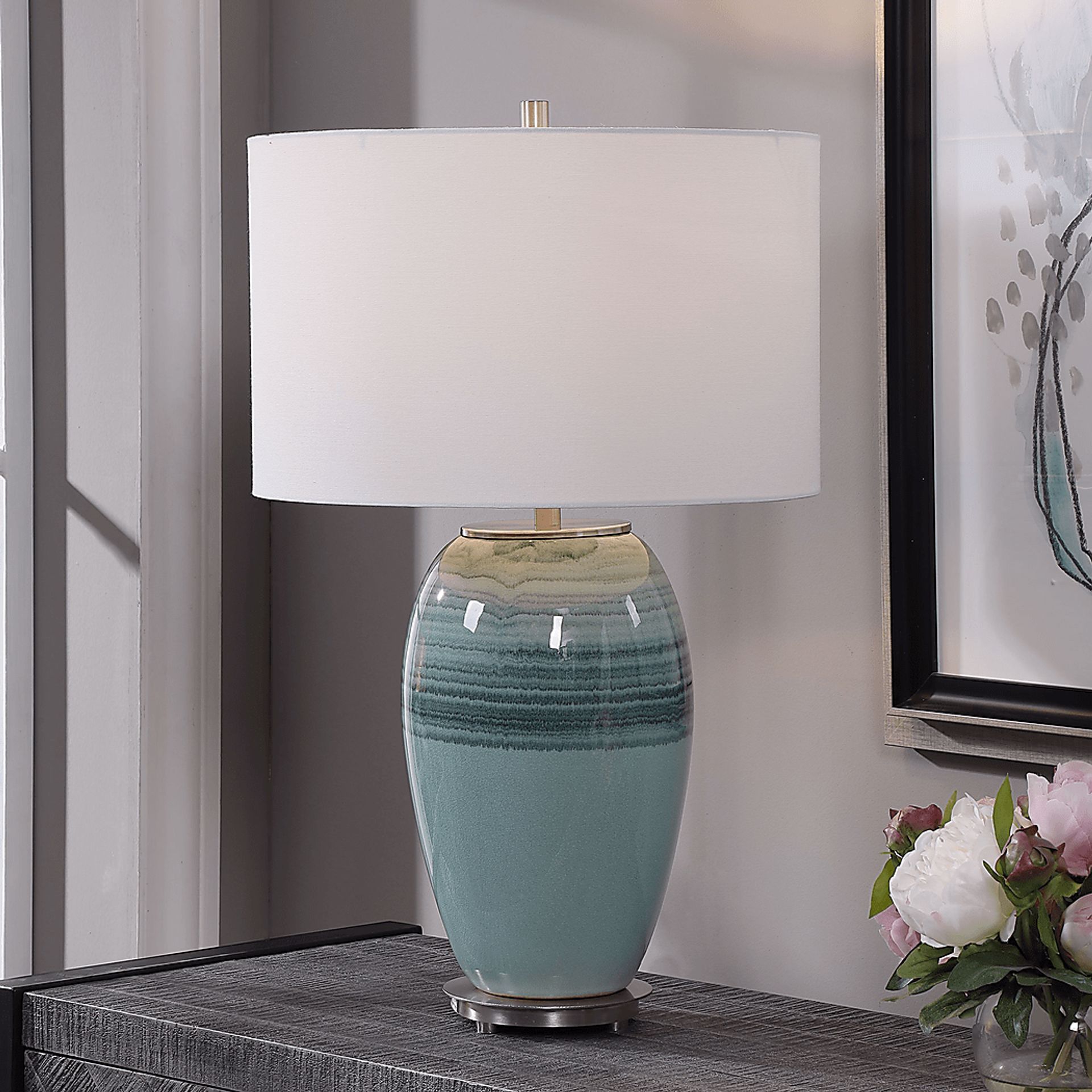 Garden Cove Aqua Lamp - Image 3