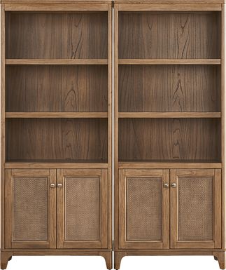 Garden Grove Brown 2 Pc Bookcase Piers