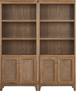 Garden Grove Brown 2 Pc Bookcase Piers