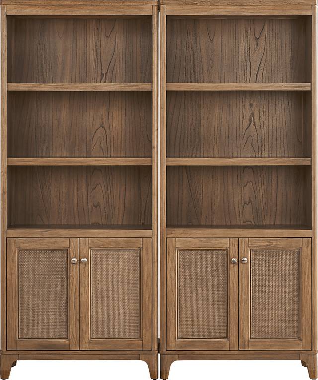 Garden Grove Brown 2 Pc Bookcase Piers - Thumbnail - Image 1