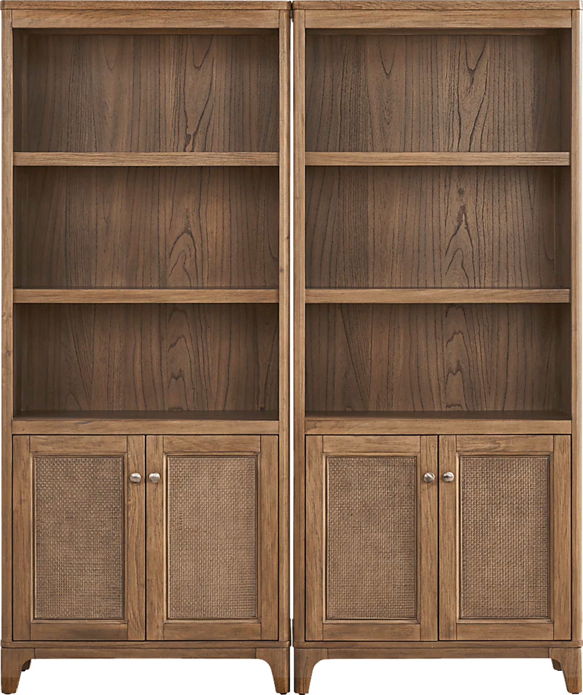 Garden Grove Brown 2 Pc Bookcase Piers - Image 1