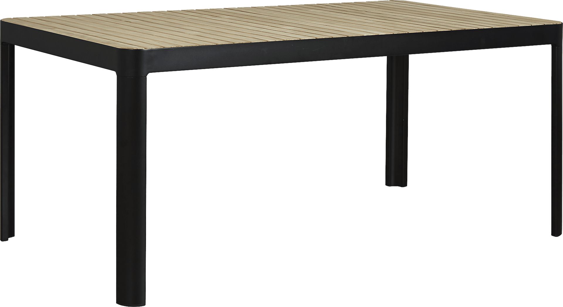 Garden View Black Rectangle Outdoor Dining Table - Image 1