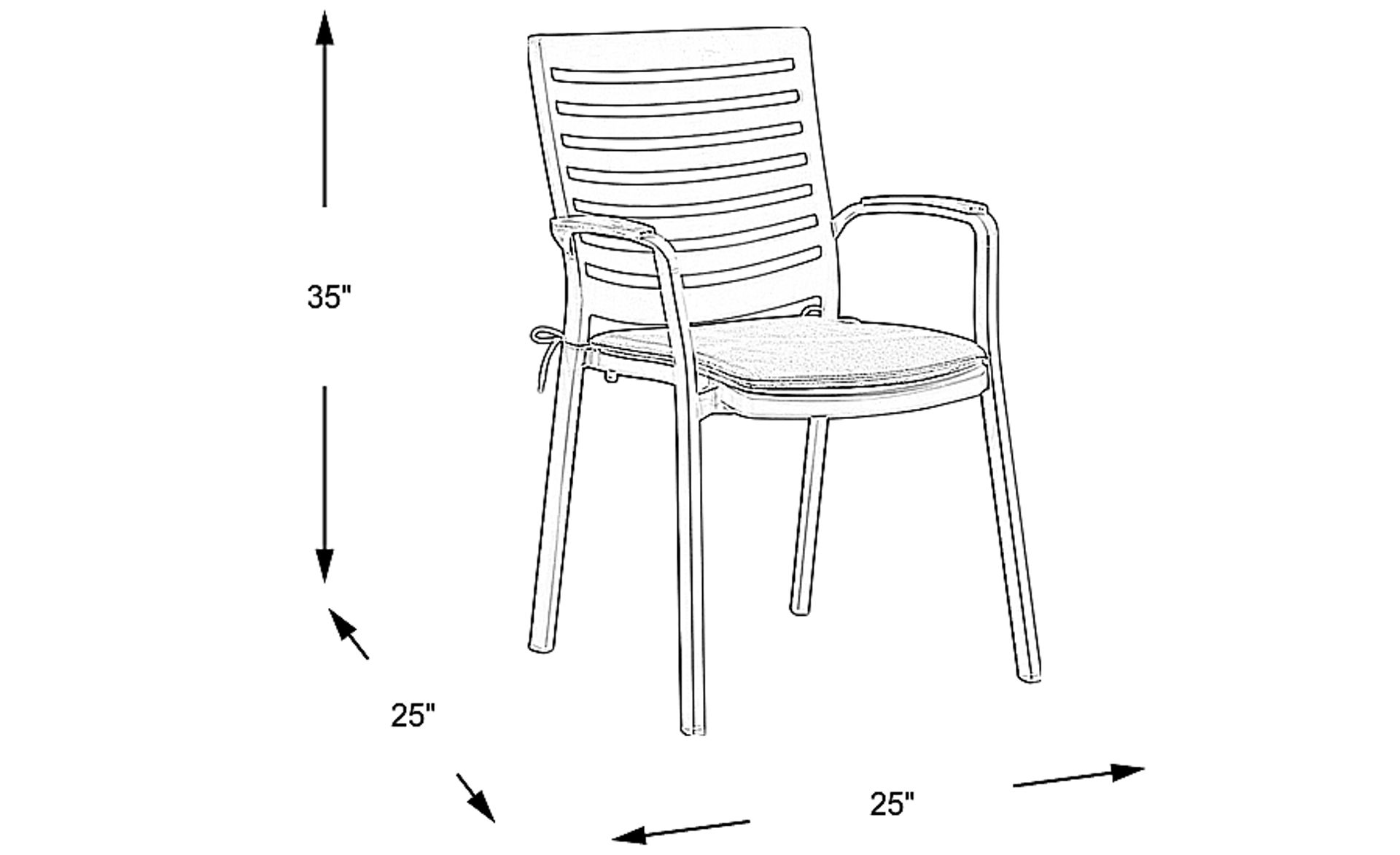 Dimension Image. Please refer to the Dimension Tab on this page for dimension details.