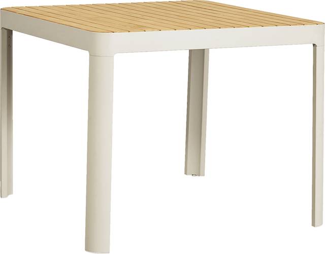 Garden View Sand 5 Pc Square Outdoor Dining Set - Thumbnail - Image 2