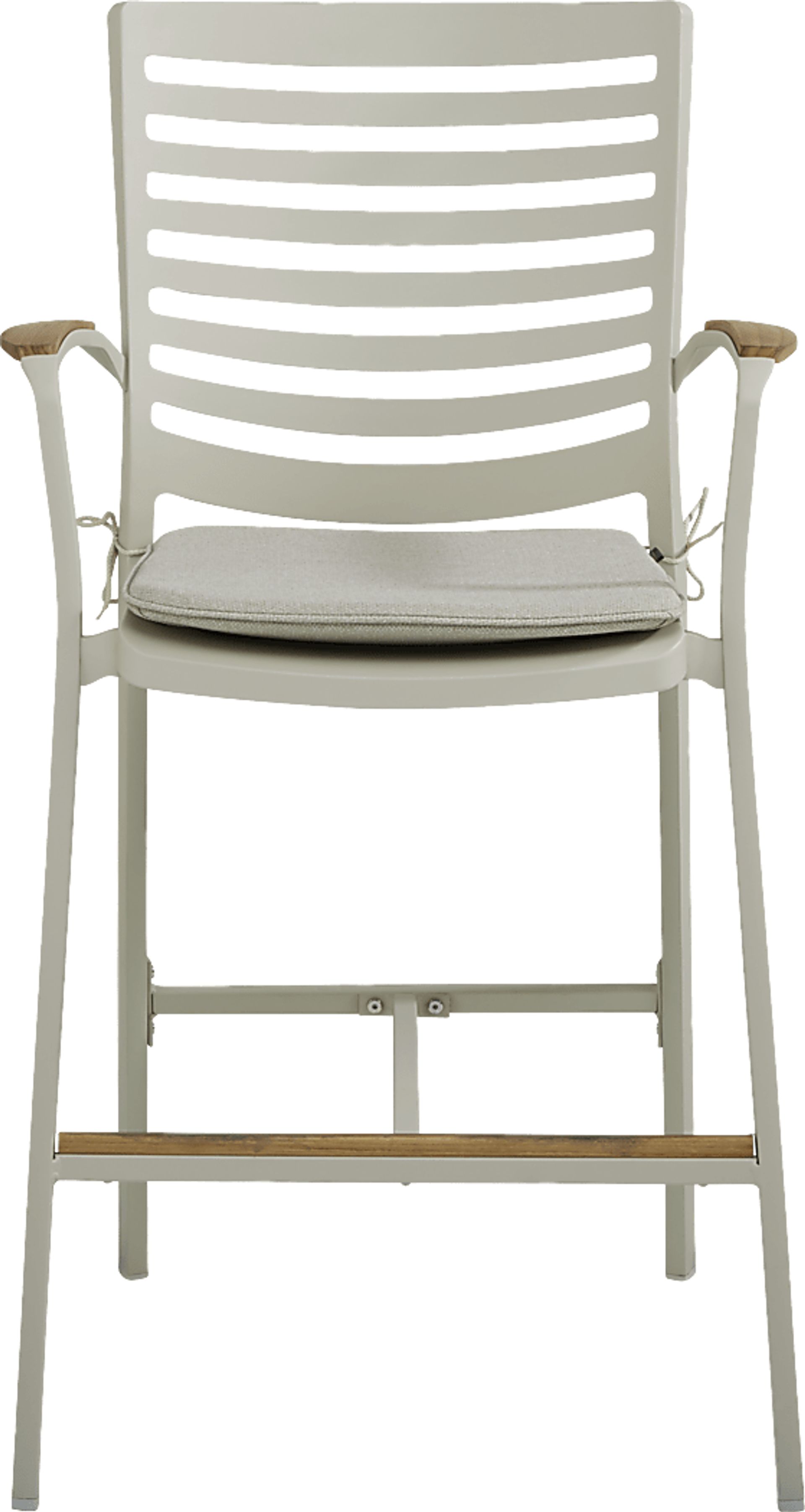 Garden View Sand 5 Pc Square Outdoor Bar Height Dining Room - Image 4