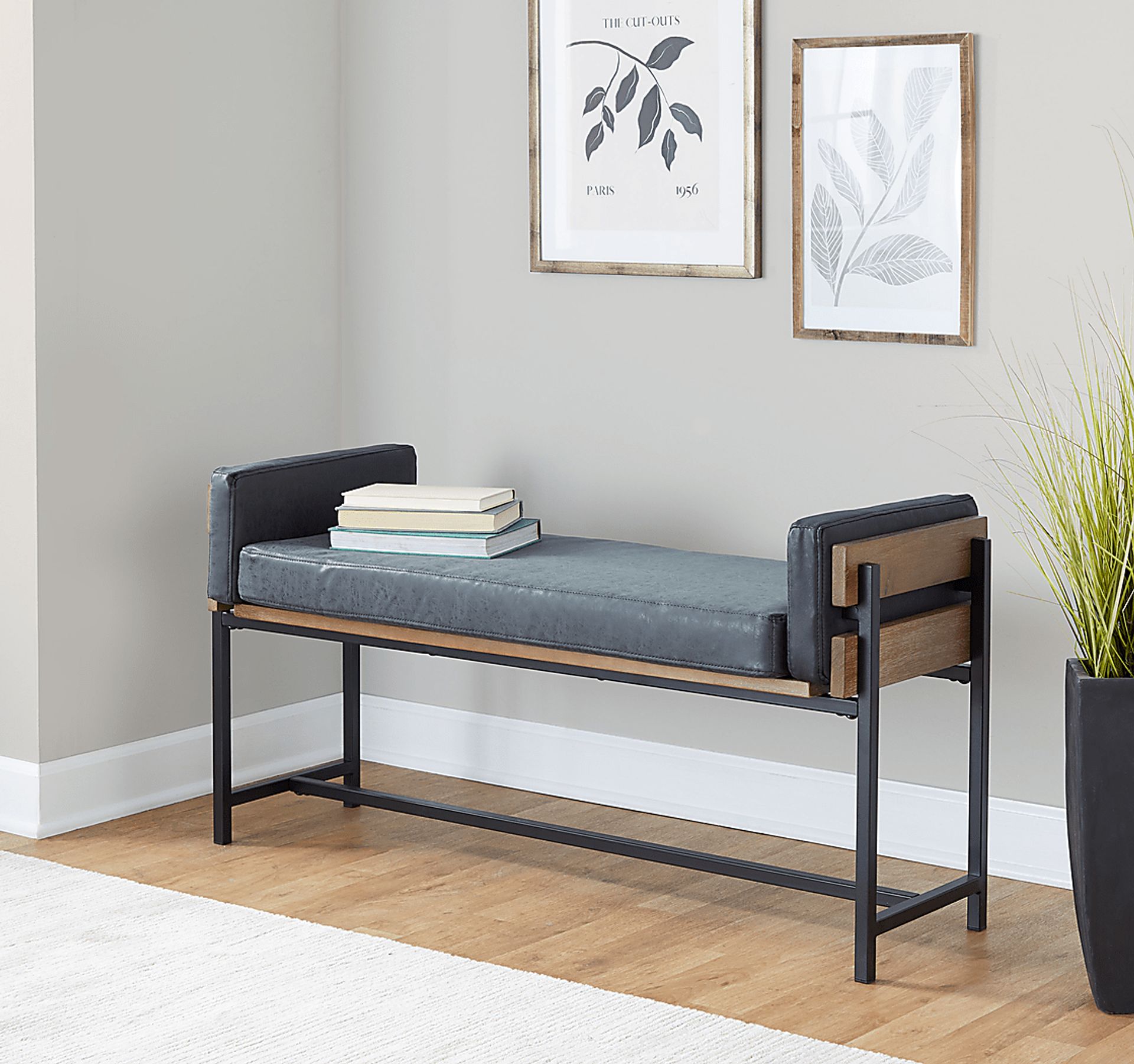 Gardencove I Black Bench - Image 2