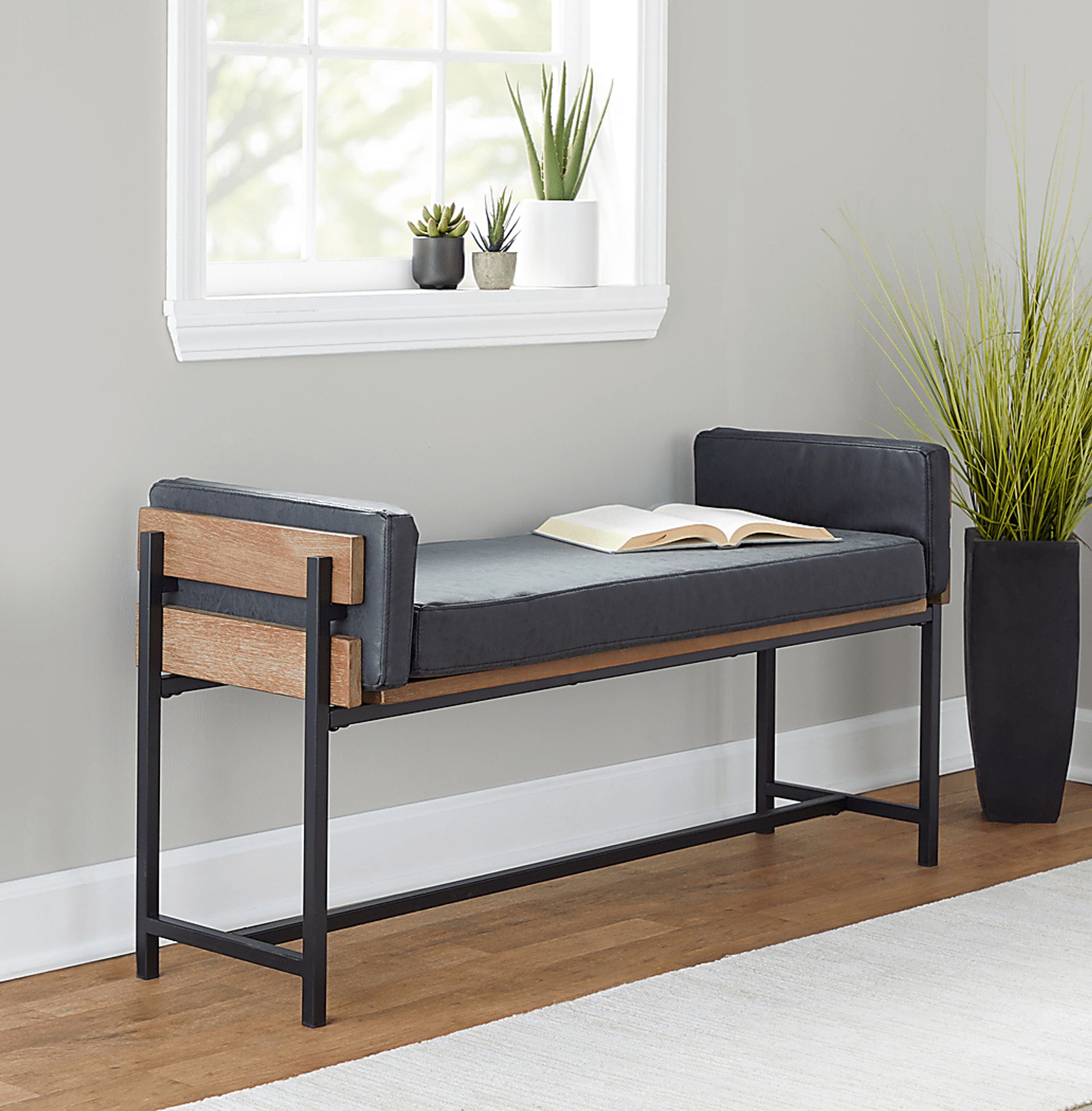 Gardencove I Black Bench - Image 8