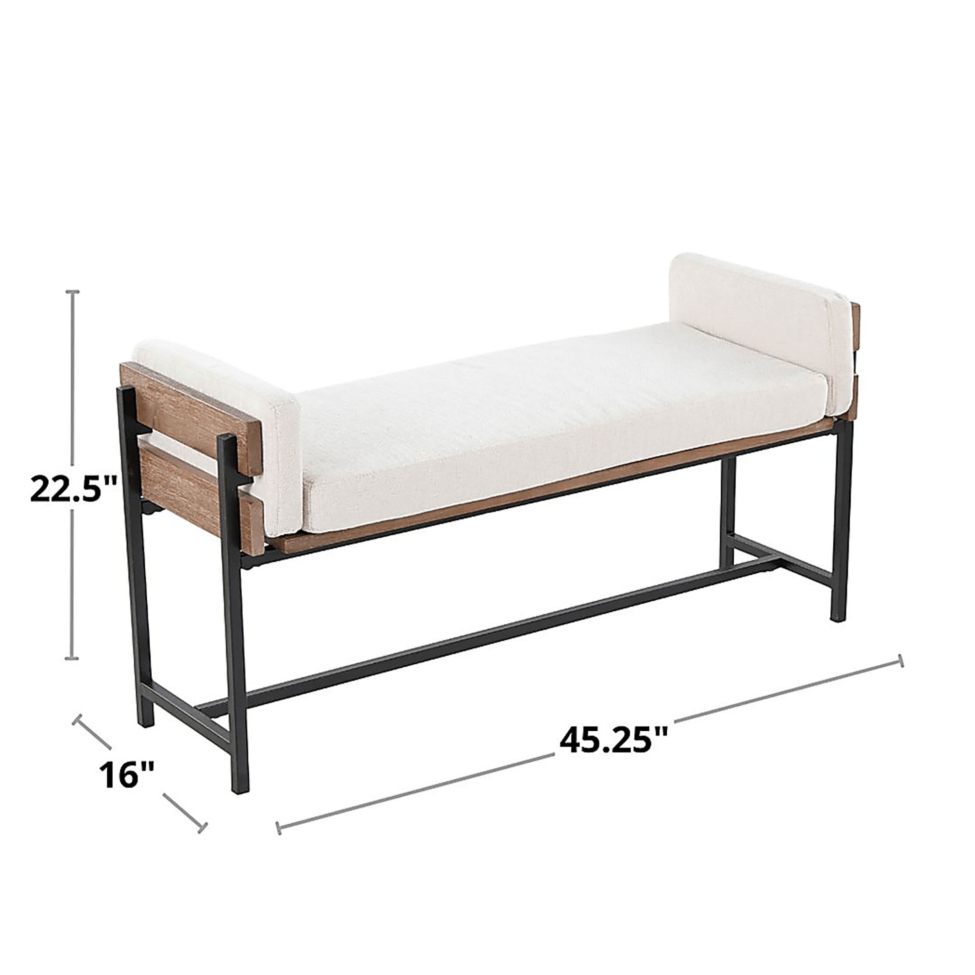 Gardencove I Cream Bench - Image 9