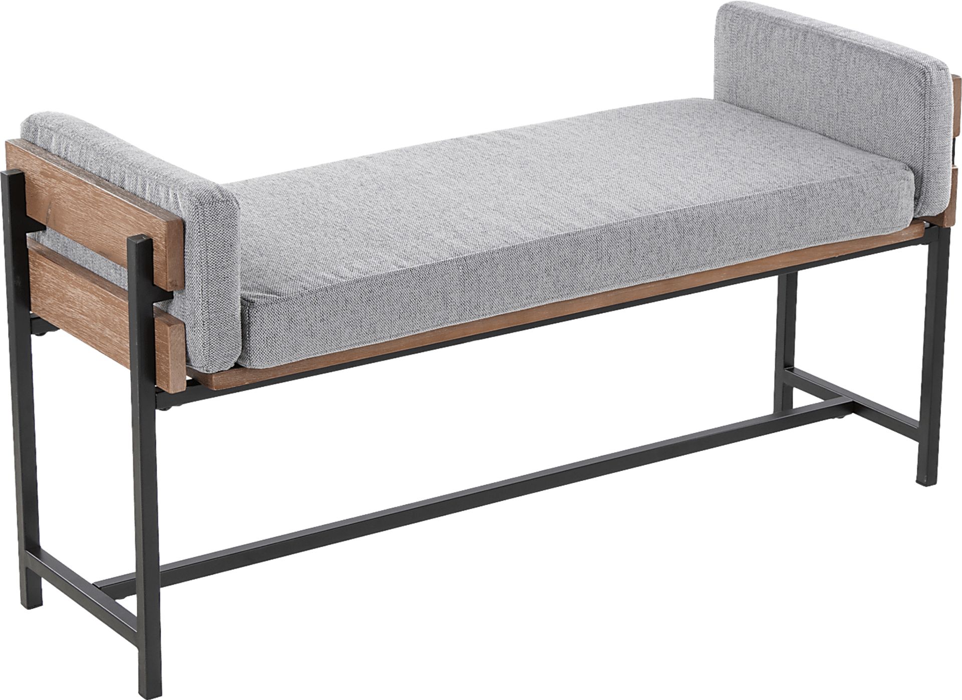 Gardencove I Gray Bench - Image 1