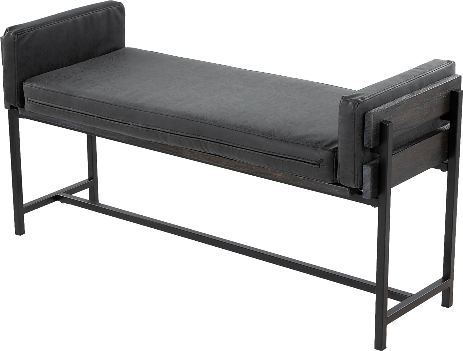 Gardencove II Black Bench - Image 4