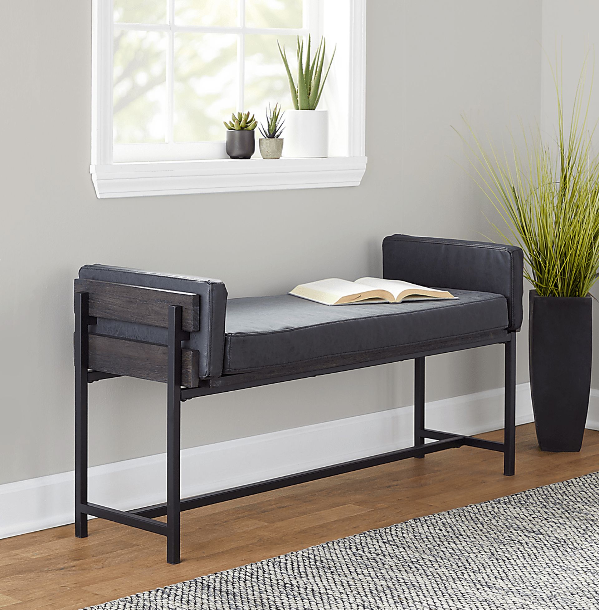 Gardencove II Black Bench - Image 8