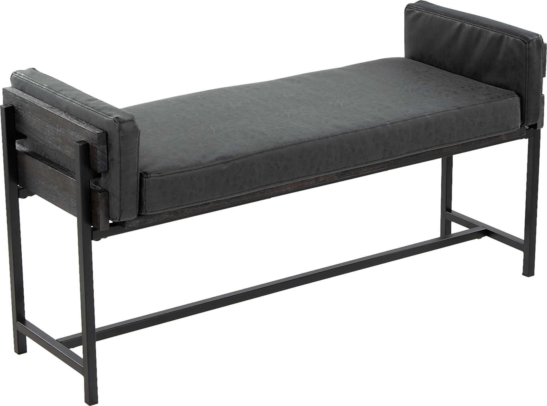 Gardencove II Black Bench - Image 1