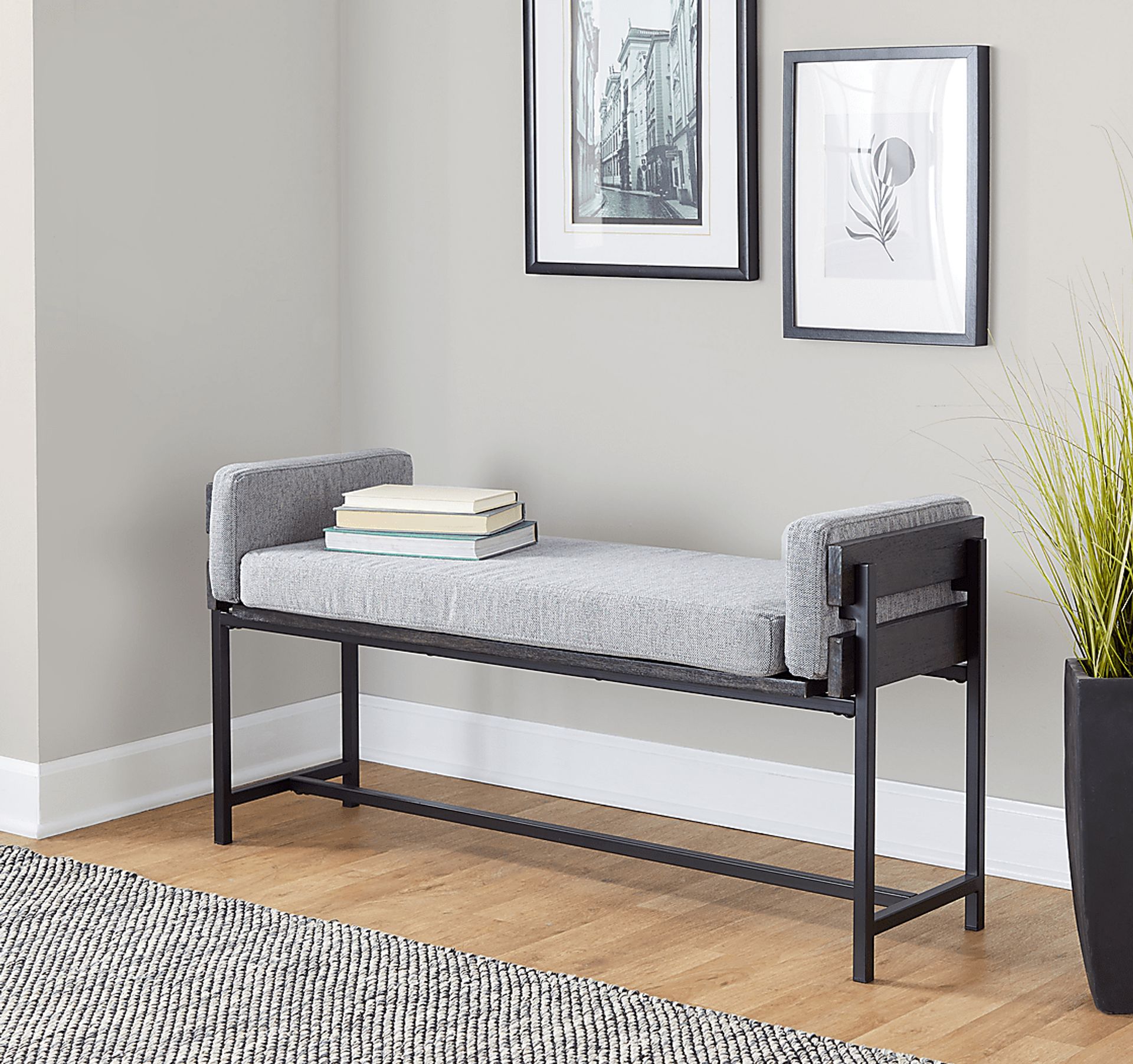 Gardencove II Gray Bench - Image 2