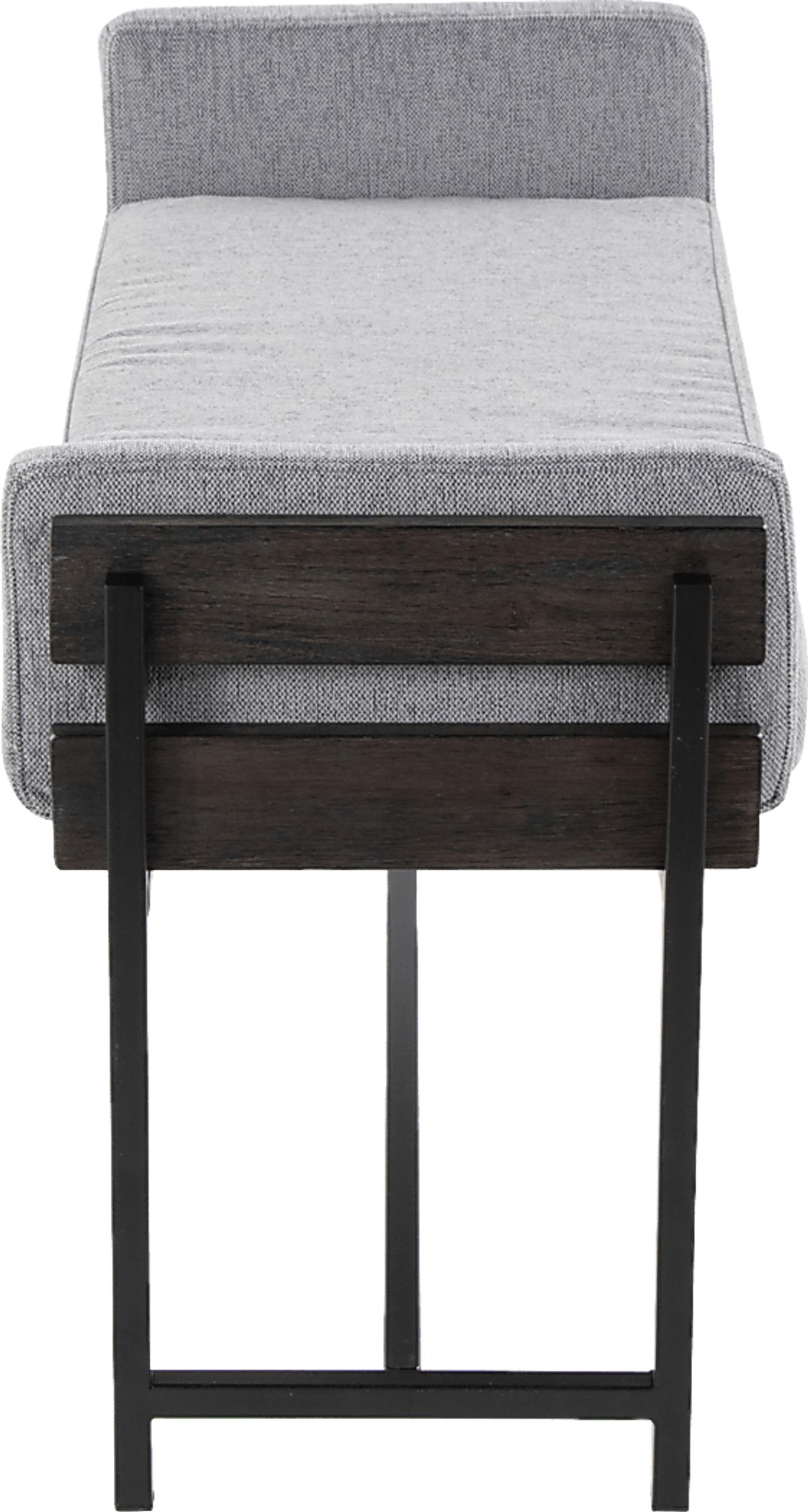 Gardencove II Gray Polyester Fabric Bench | Rooms to Go