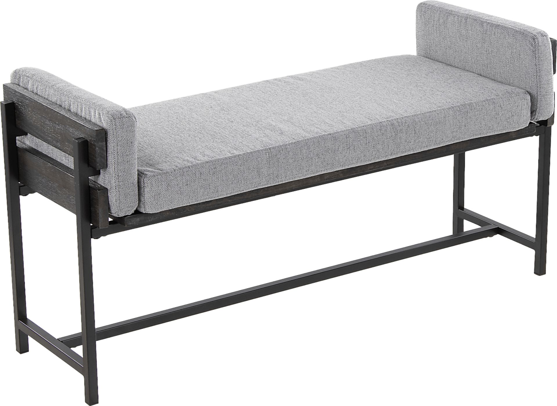 Gardencove II Gray Bench - Image 1