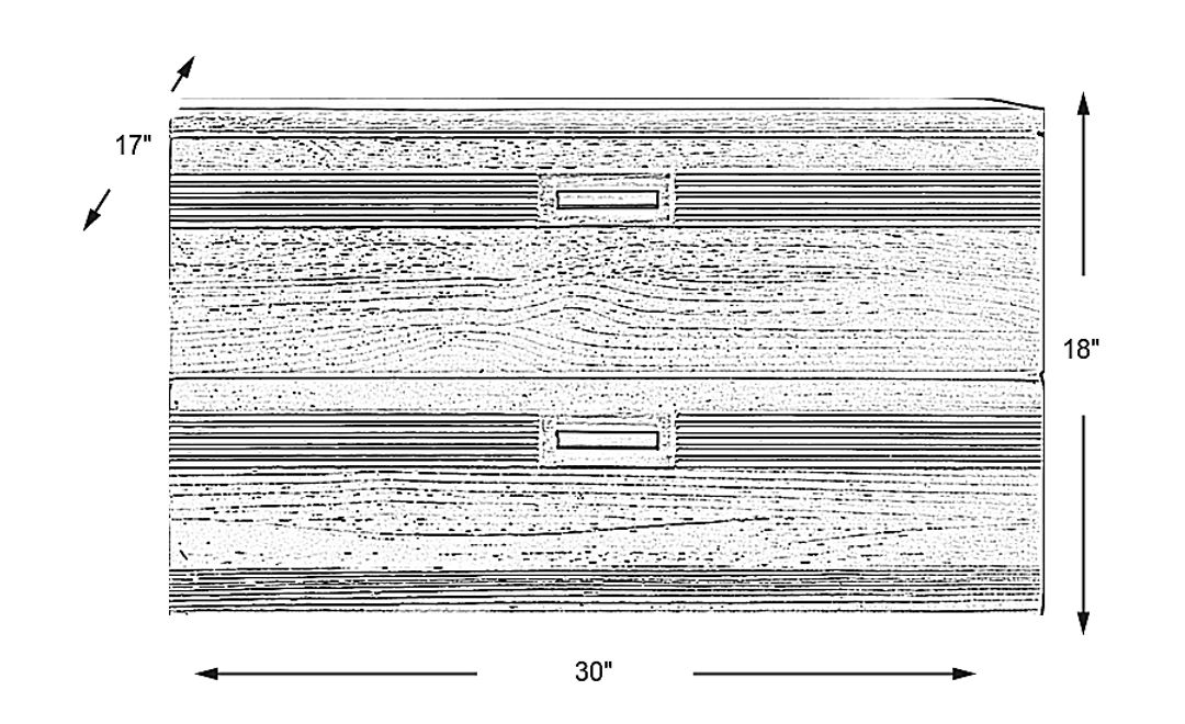 Gardenia Black Dresser Stack (mounts on dresser)