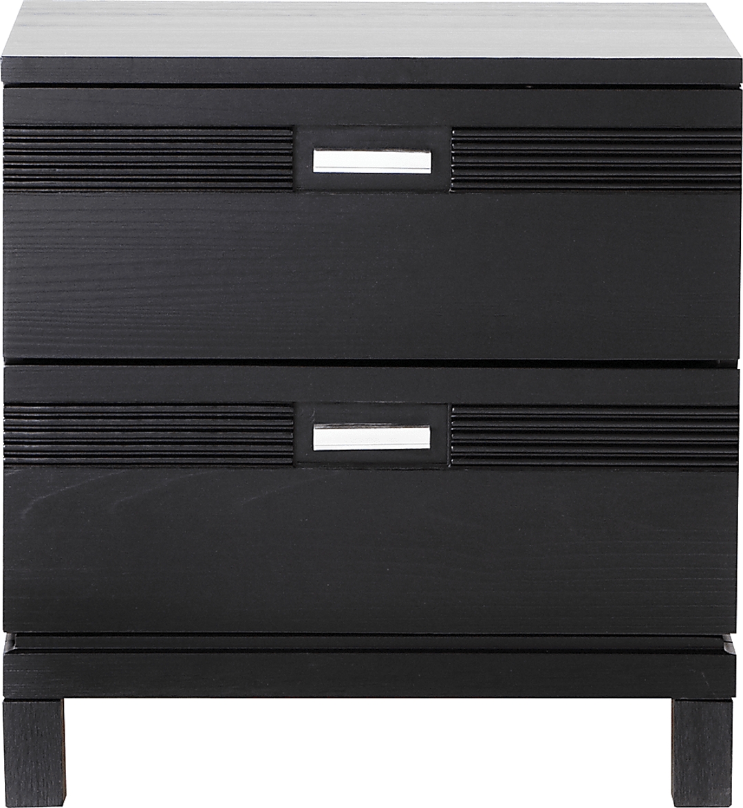 Gardenia Black Nightstand