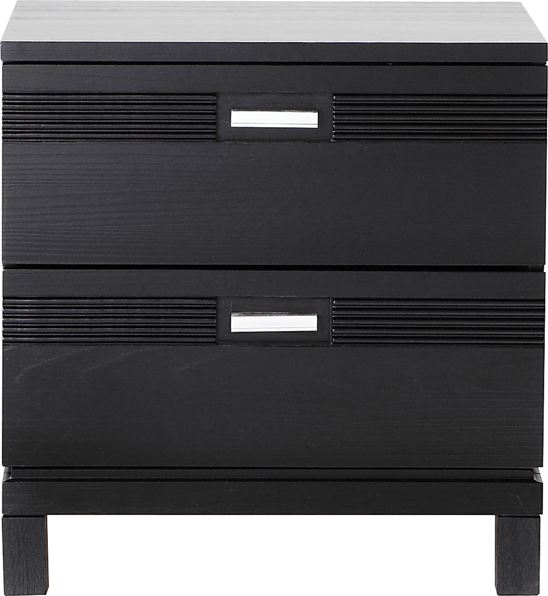 Gardenia Black Nightstand - Image 1