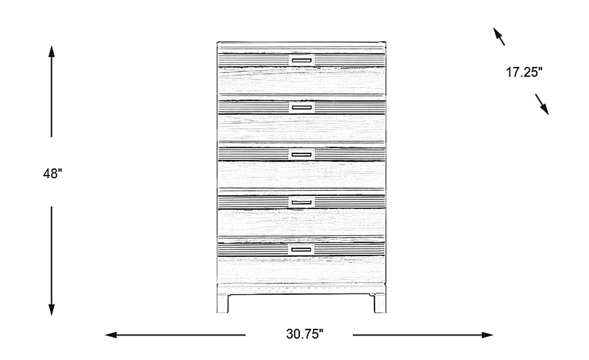 Dimension Image. Please refer to the Dimension Tab on this page for dimension details.