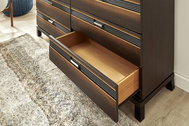 Gardenia Brown 5 Pc King Panel Bedroom - Thumbnail - Image 8