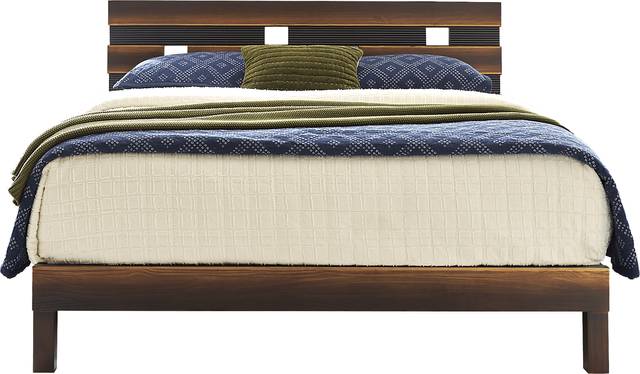 Gardenia Brown 5 Pc King Panel Bedroom - Thumbnail - Image 2