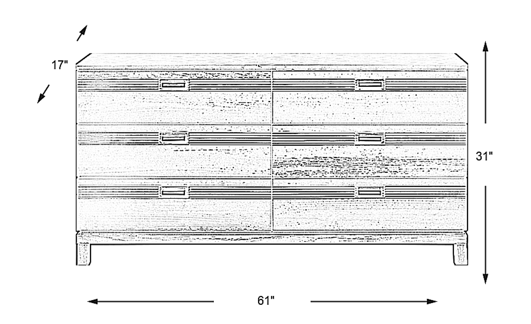 Gardenia Honey Dresser