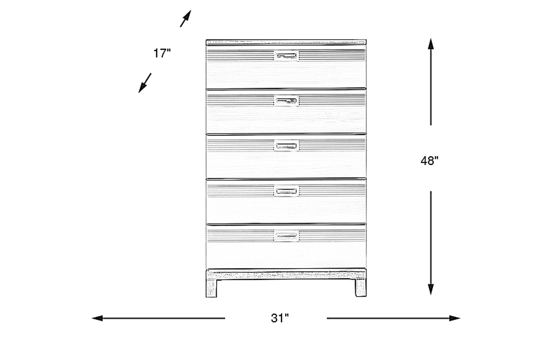Dimension Image. Please refer to the Dimension Tab on this page for dimension details.