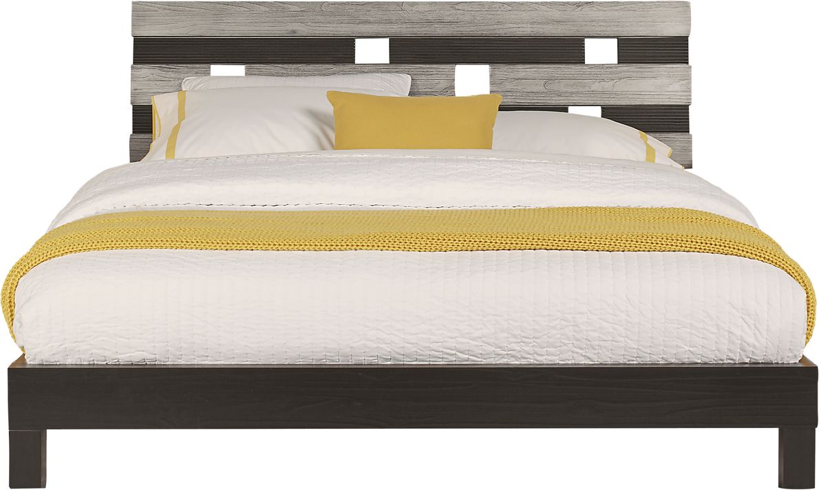 Gardenia Silver 5 Pc King Platform Bedroom