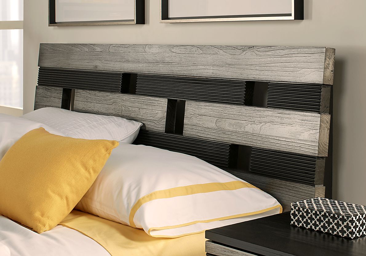 Gardenia Silver 5 Pc Queen Platform Bedroom