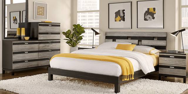 Gardenia Silver 8 Pc Queen Platform Bedroom - Thumbnail - Image 1