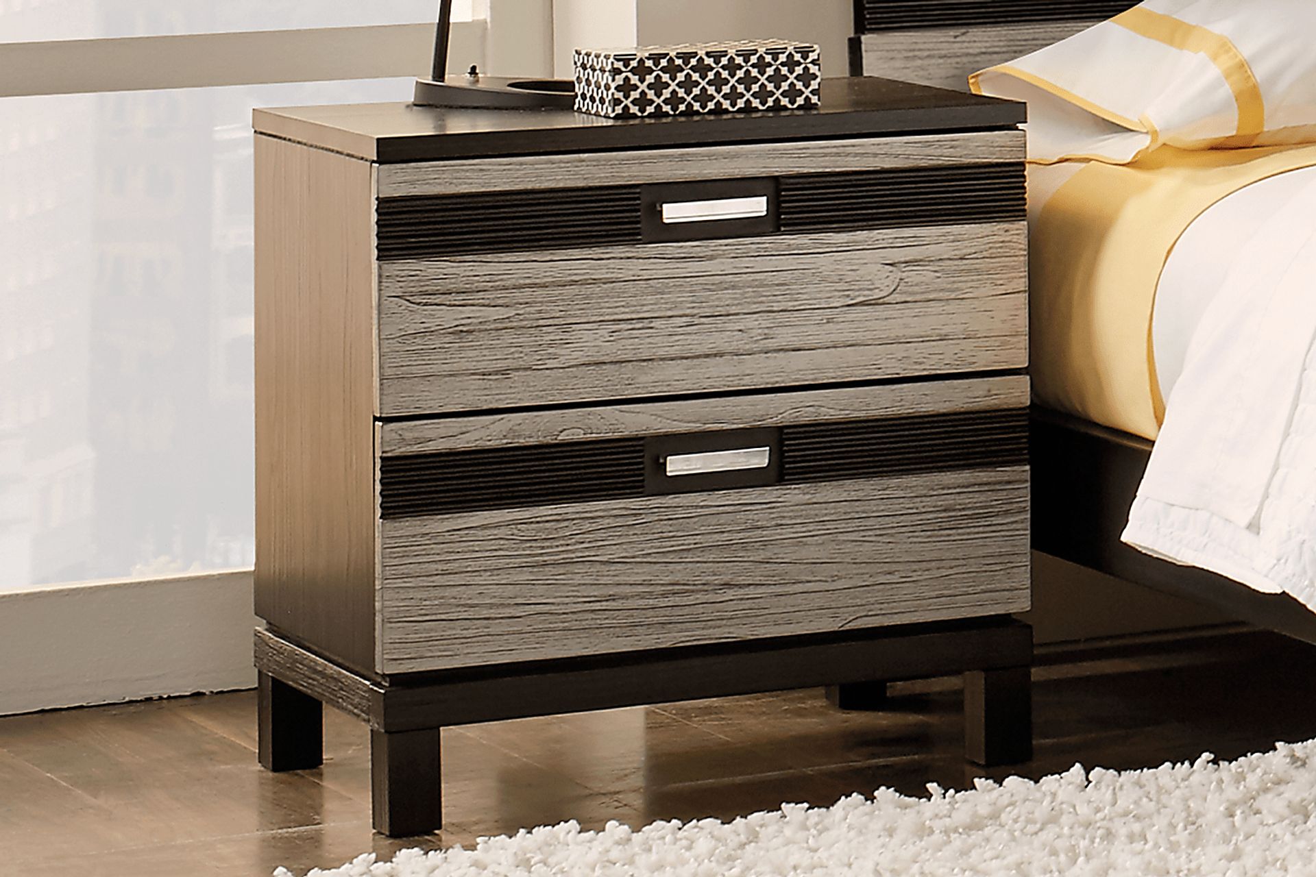 Gardenia Silver Nightstand - Image 3