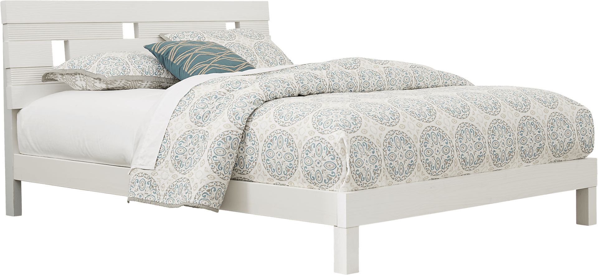 Gardenia White 6 Pc King Platform Bedroom - Image 2