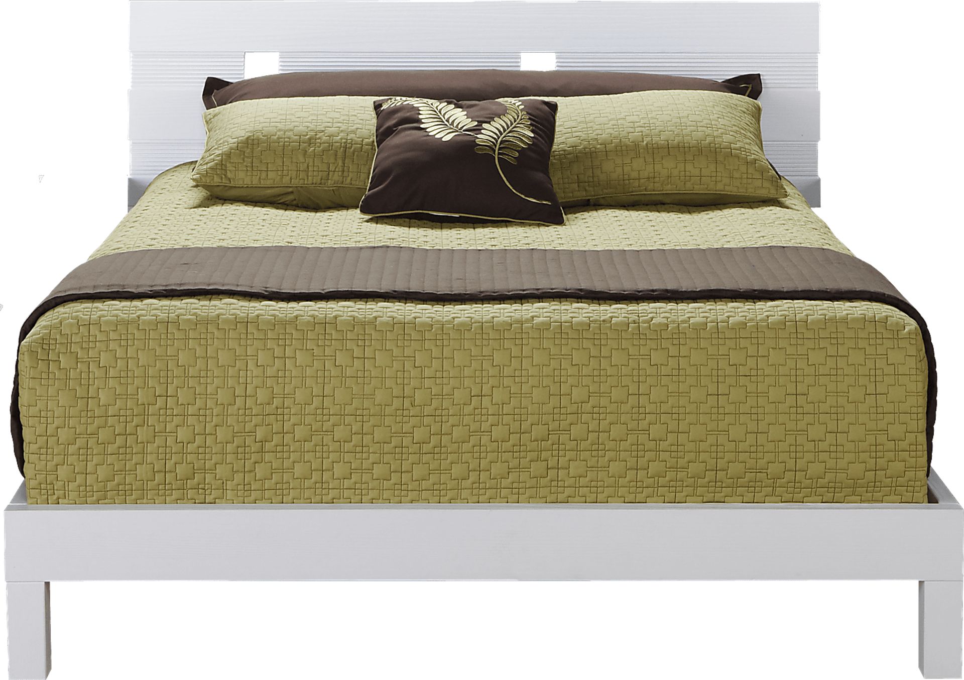 Gardenia White 3 Pc Queen Bed - Image 1