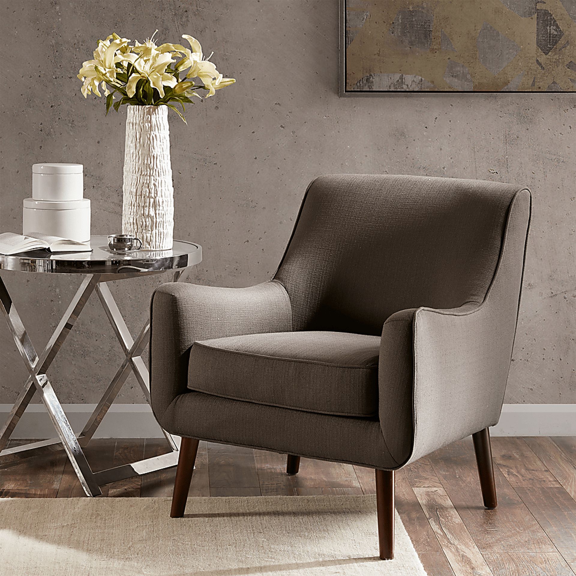 Gardere Gray Accent Chair - Image 2