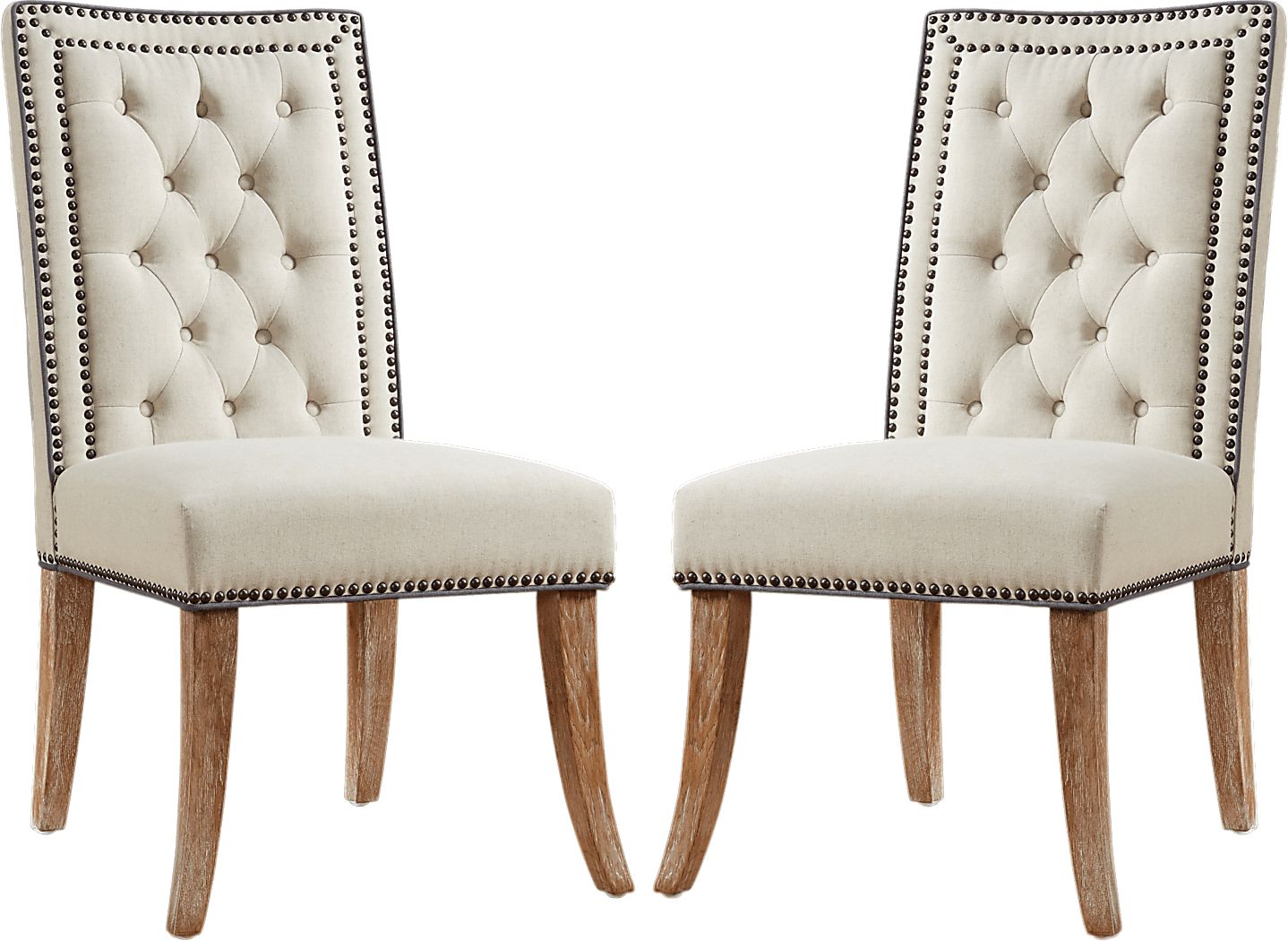 Gareth Beige Dining Chairs ( Set of 2) Rooms To Go