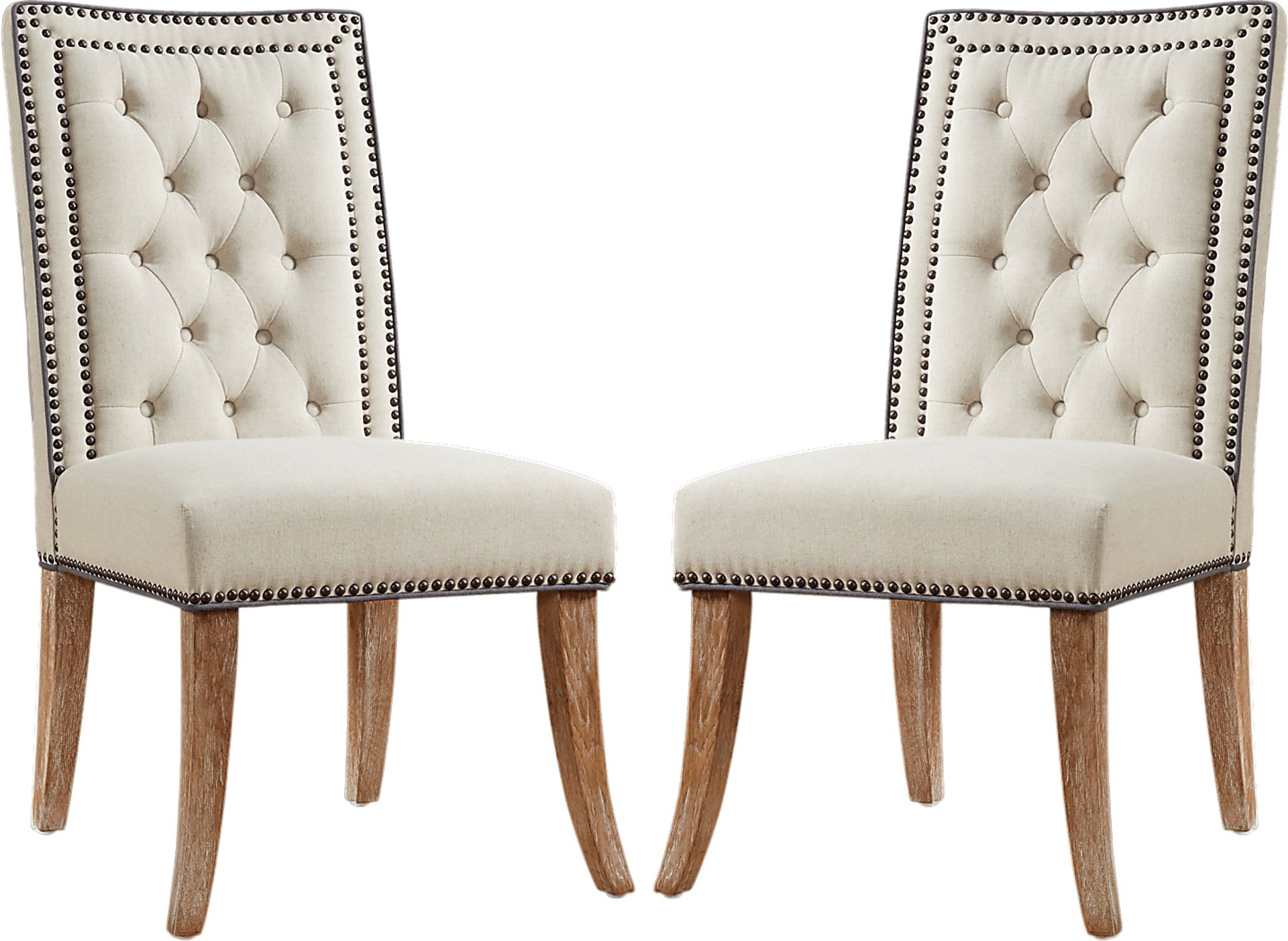 Gareth Beige Dining Chairs ( Set of 2) - Image 1