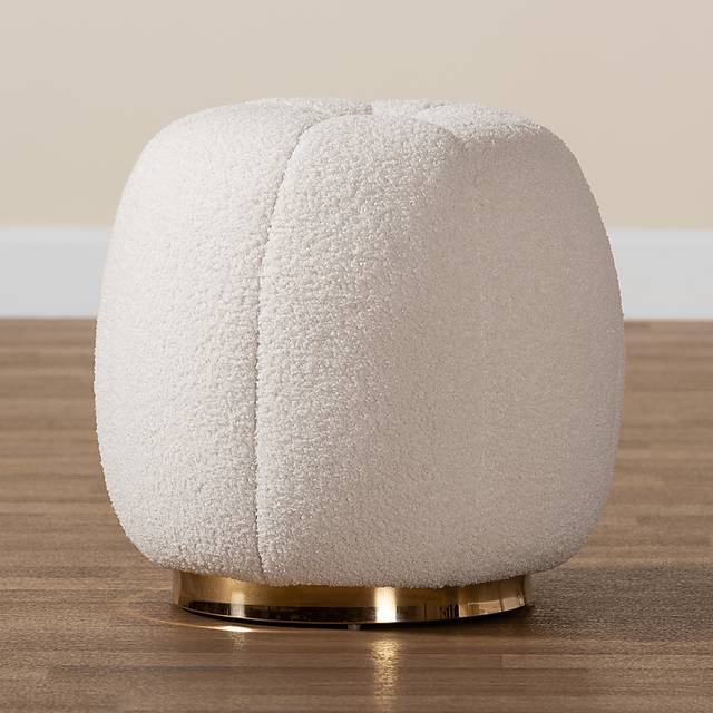 Gargonza Ivory Ottoman - Thumbnail - Image 6