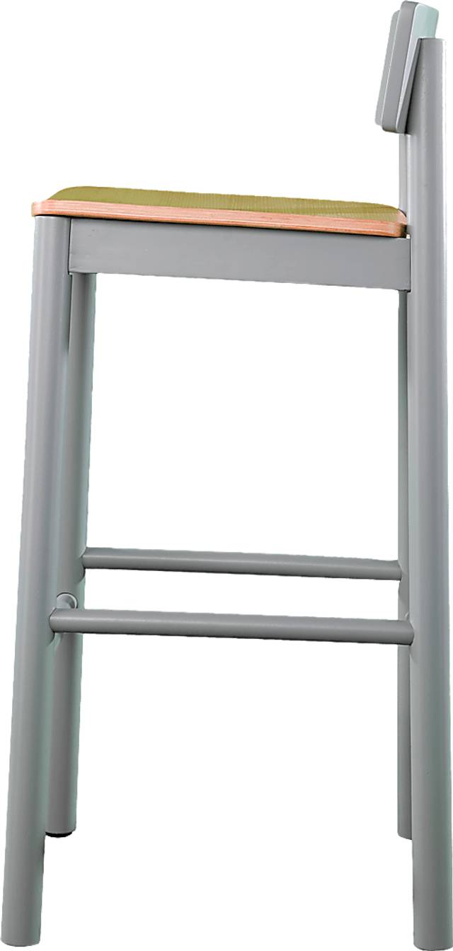 Garig Gray Barstool, Set of 2 - Thumbnail - Image 2