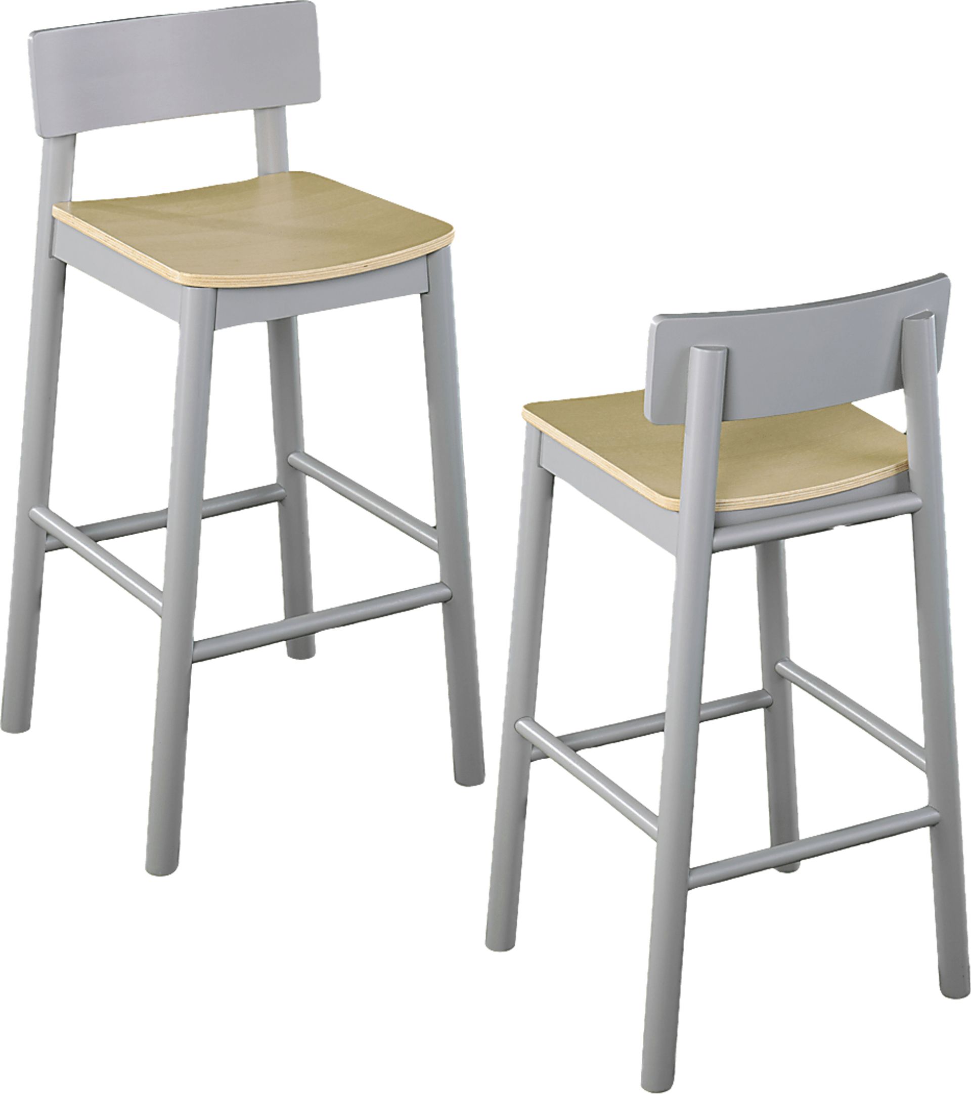 Garig Gray Barstool, Set of 2 - Image 1