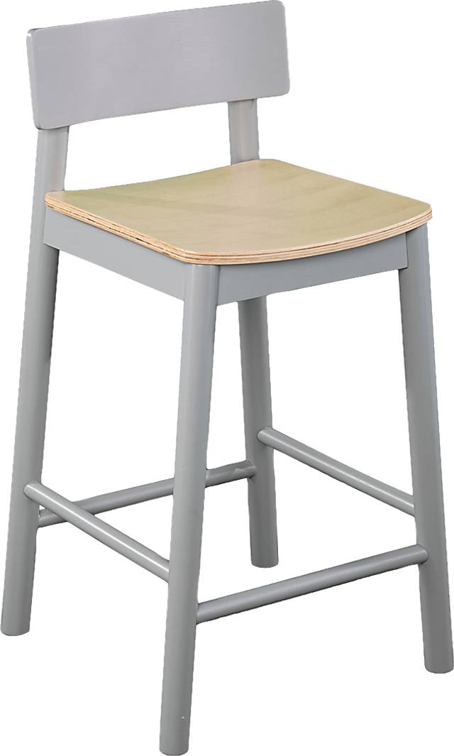 Garig Gray Counter Height Stool, Set of 2 - Thumbnail - Image 4