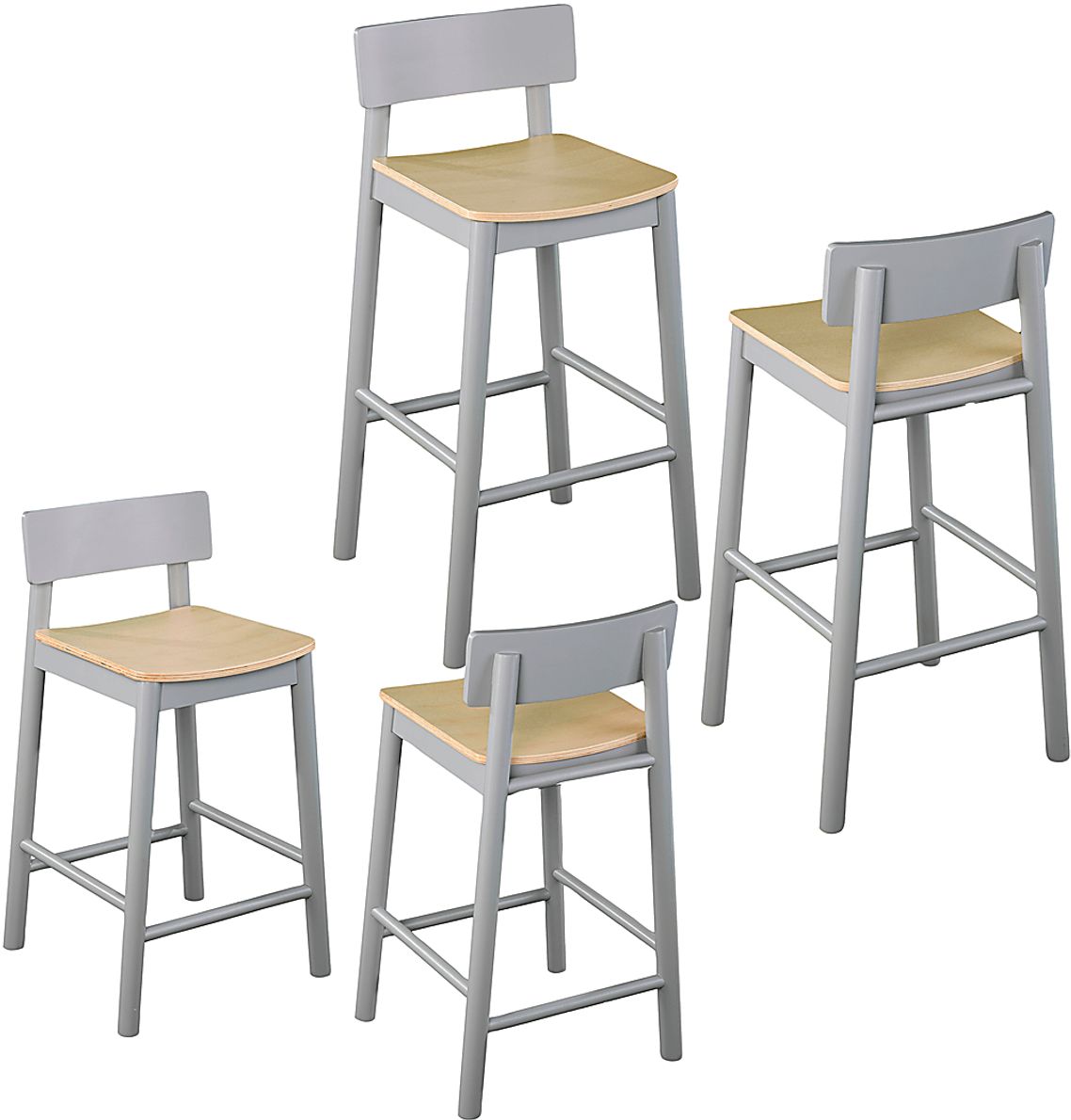 Garig Gray Counter Height Stool, Set of 2